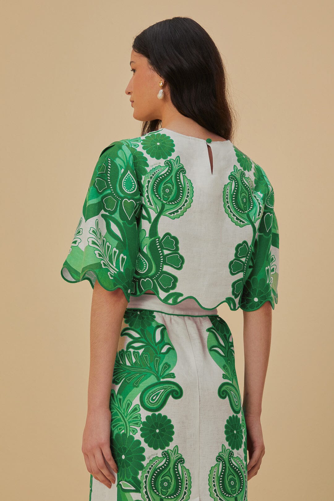Green Color Festival Euroflax™ Blouse