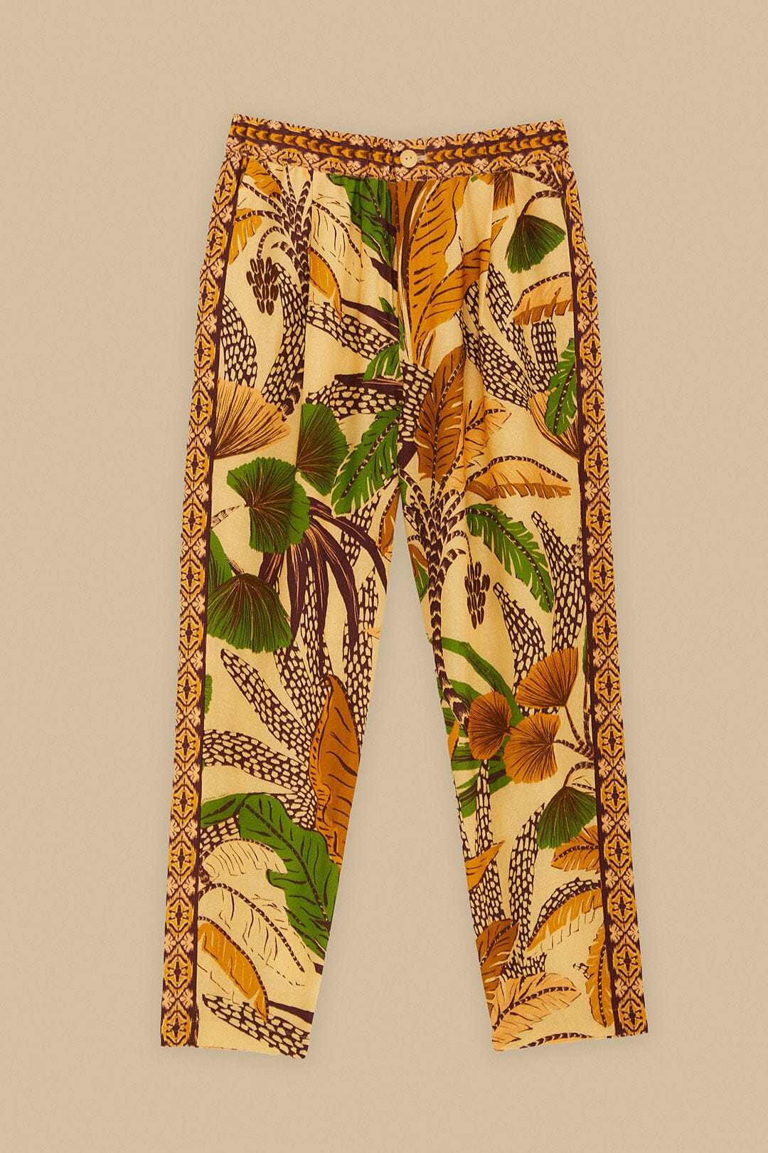 Sand Foliage Sketch LENZING™ ECOVERO™ Euroflax™ Pants