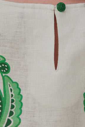 Green Color Festival Euroflax™ Blouse