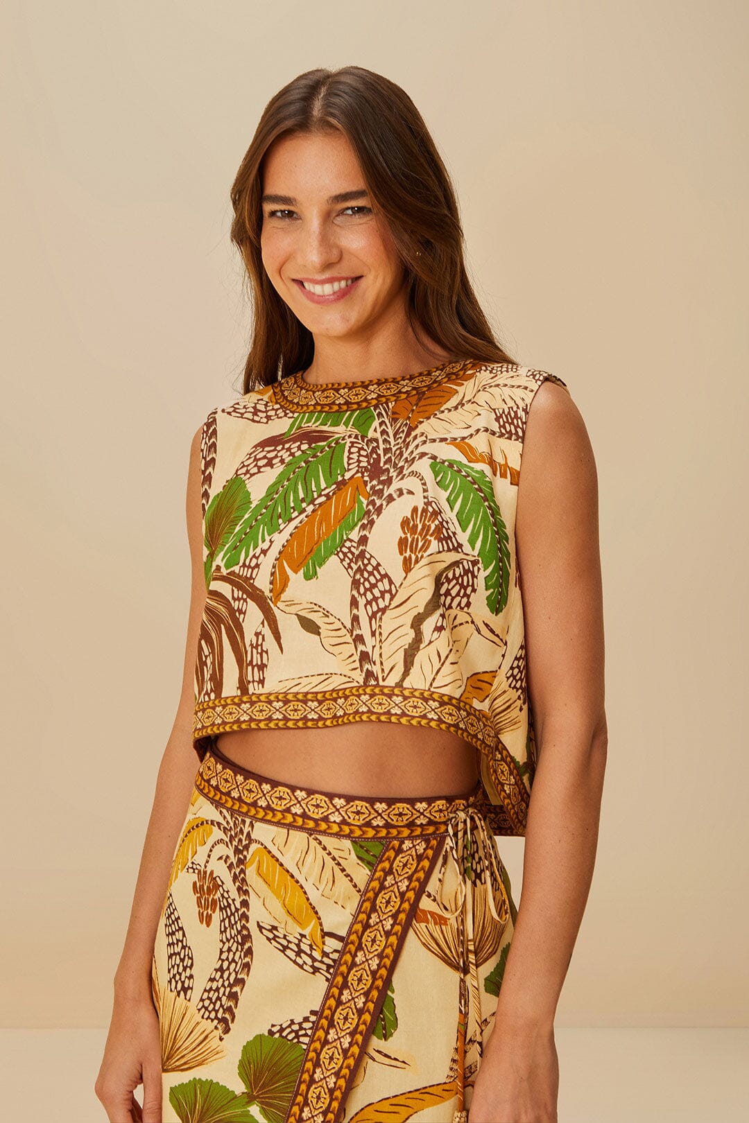 Sand Foliage Sketch  Blouse