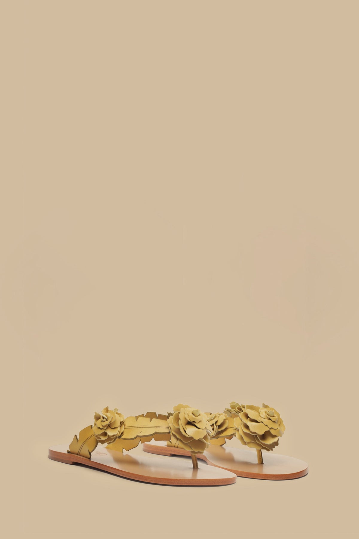 Buttermilk Blooming Flat Sandal